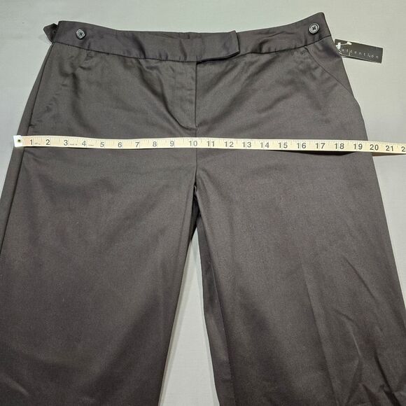 Attention Black Pants NEW Stretch Trouser Straight Leg Classic Women Size 10 Zip - Picture 7 of 11